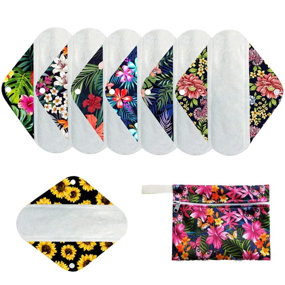 Set de almohadillas menstruales reutilizables MissC2c de fibra de bambú orgánica