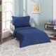 thumbnail image 1 of Juego de cama infantil de 4 piezas en azul marino sólido, 1 of 3