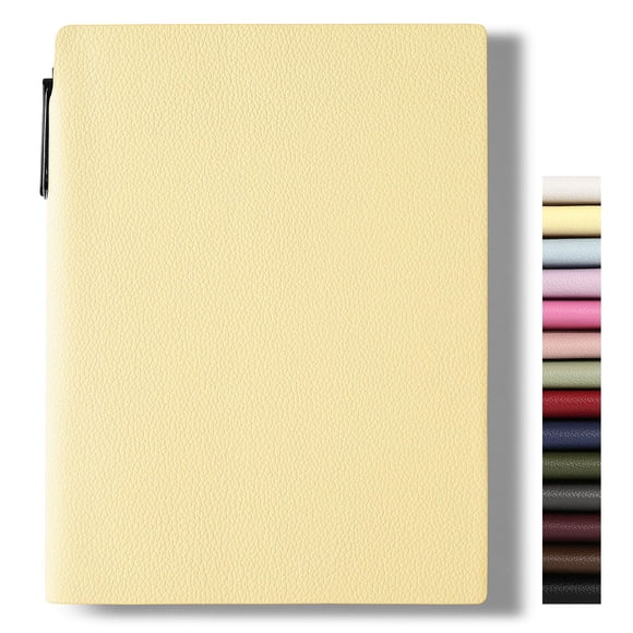 Cuaderno de notas Wisefine A5 160 páginas rayado de cuero PU