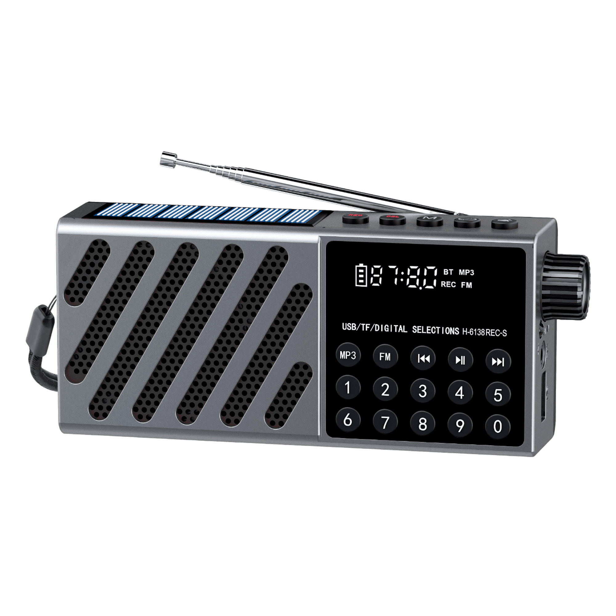 Radio Bluetooth Fm/am/mp3 Panel Solar 6h Motomo Papobt36