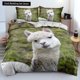 thumbnail image 1 of Alpaca Duvet Cover Size Kawaii Farm Animal Theme Bedding Set Kids Cartoon Llama Alpaca Polyester Quilt Cover Bed Sheets, 1 of 5
