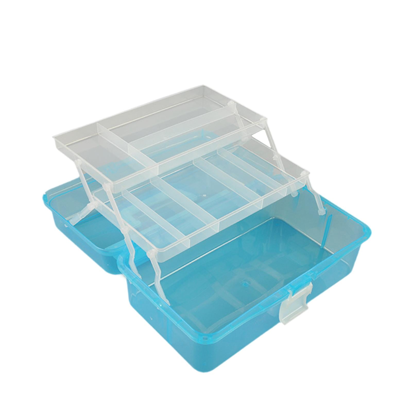 Magideal - Capas De Estuche De Memoria De La Caja De Memoria De Modelo Plegable Con Una Gran Capacidad De Portada De Caja De Herramientas Prácticas Para Mod Azul Claro