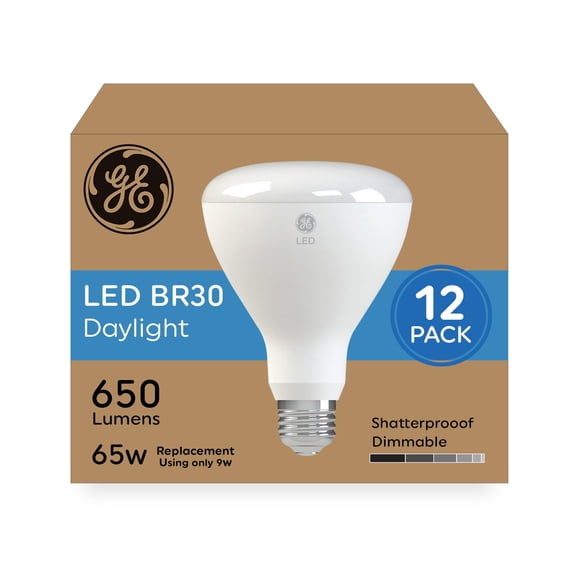 Bombillas LED GE, 65 W, luz diurna BR30, reflectores interiores (12)