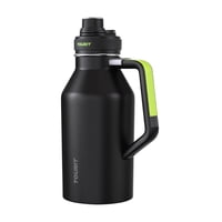 Tourit Botella De Agua Térmica Deportiva Anti Derrames Con Asa 64Oz- Negro
