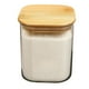 thumbnail image 2 of Set 3 Frascos Hermeticos Cuadrado 900mL Vidrio 10cm Tapa Bambú, 2 of 3