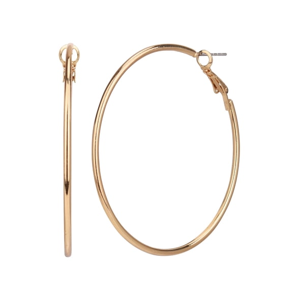 Aros Time And Tru de metal tono dorado, 4.75 in