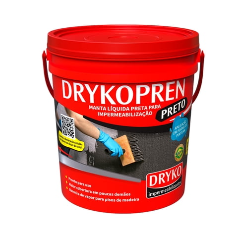 Membrana Impermeabilizante Asfaltica Drykopren Preto 18 L