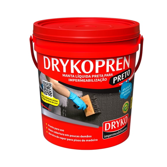 Membrana Impermeabilizante Asfaltica Drykopren Preto 18 L