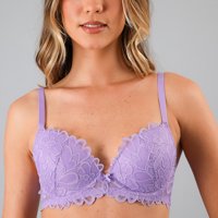 Sosten Copas Push Up Encaje Flor Flores Mujer 13504-242