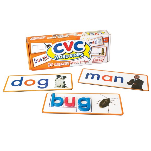 Set de tiras Word Strips Junior Learning CVC para principiantes (24 unidades)