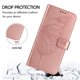 thumbnail image 4 of Funda Cartera Mariposa Para Samsung Galaxy S24 Fe Con Soporte Y Ranuras Para Tarjetas Oro Rosa, 4 of 5