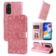 thumbnail image 3 of Funda tipo cartera FOXDOCK para Xiaomi Redmi Note 11 4G , diseño girasol en relieve, cuero PU, cierre magnético, soporte y tarjetero, 3 of 5