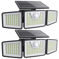 Luces Solares Daphino 2500Lm Para Exteriores Con Sensor De Movimiento, 2 Unidades