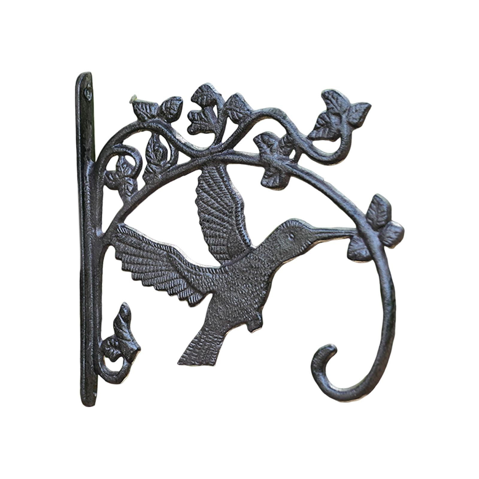 Ioensy - Macetas Colgantes, Soporte De Metal Para Cercas, Carillón De Viento Y Colibrí.