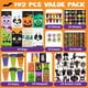 thumbnail image 2 of Set de papelería JOYIN Halloween de 192 piezas con paquete de 24 para niños, 2 of 9