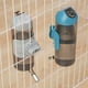 thumbnail image 4 of Dispensador de agua para perros y gatos, botella de 500 ml, para jaula, dispensador antigoteo (gris), 4 of 5