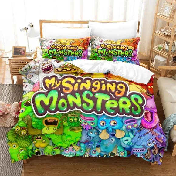 My Singing Monsters Bedding Set Duvet Cover Bed Set Quilt Cover Pillowcase Comforter Boys Adult Bedding Set