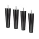 thumbnail image 2 of 4 Piezas En Forma De Cono Muebles De Madera Maciza Patas De Sofá Negro 4,5 * 6,5 * 20 Cm, 2 of 3