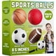 thumbnail image 1 of Juego de pelotas deportivas PlayBolt de 8.5 pulgadas para niños con bomba manual, 1 of 8