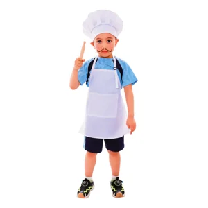 Feco - Disfraz De Chef Unisex Para Niños + Uslero Rodillo