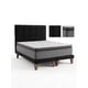 thumbnail image 2 of Cama 2 Plazas Base Europea + Colchón 34 cm con topper + Resortes Bonnell + Respaldo Tapizado, 2 of 3
