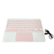 thumbnail image 3 of Funda con Teclado Español Touchpad Compatible Con iPad A16 2025 11th G Rosado, 3 of 5