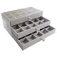 thumbnail image 5 of Caja de Joyería Cajones, Vitrina para Pendientes, Soporte de Almacenamiento de Franela, Soporte de Exhibición, Organizador de Joyas, Bandeja Com, 5 of 5