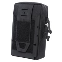 Magideal - Bolsa Resistente , Bolsa De Herramientas, Bolsillo Pequeño Para Teléfono, Riñonera Multifunción, Paquete De Chaleco Para Hombres Que Esca Negro