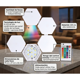 thumbnail image 4 of Luces Led Hexagonal Rgb Packx6 + Control Remoto Inalámbricas, 4 of 5