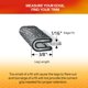 thumbnail image 3 of Perfil de Borde TRIM-LOK 7,6 m Negro Pebble PVC 1/16 in (0,16 cm), 3 of 7
