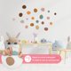 thumbnail image 4 of Adhesivos de pared Vgaruint con lunares irregulares, estilo bohemio, habitación infantil, 4 of 6