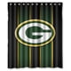 thumbnail image 1 of Cortina de ducha de los Green Bay Packers, juego de cortina de baño con ganchos, tamaño 60 x 72 pulgadas, 1 of 3