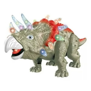 Genérico - Juguete Dinosaurio Triceratops Con Luz, Sonido Y Movimiento
