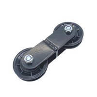 Magideal - Polea De Fitness De Tipo Doble Con Rueda Acanalada Y Bloque De Polea Para Máquina De Cable Con Conexión Dinámica Adecuado Para Ejercicios De Jalón Y Polea De 70 Mm