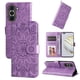thumbnail image 5 of Funda tipo cartera FOXDOCK para Huawei Nova 10 , diseño girasol en relieve, cuero PU, cierre magnético, soporte y tarjetero, 5 of 5