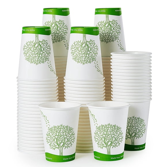 Vasos De Papel Compostables 240 Ml 240 Unidades 12 Oz
