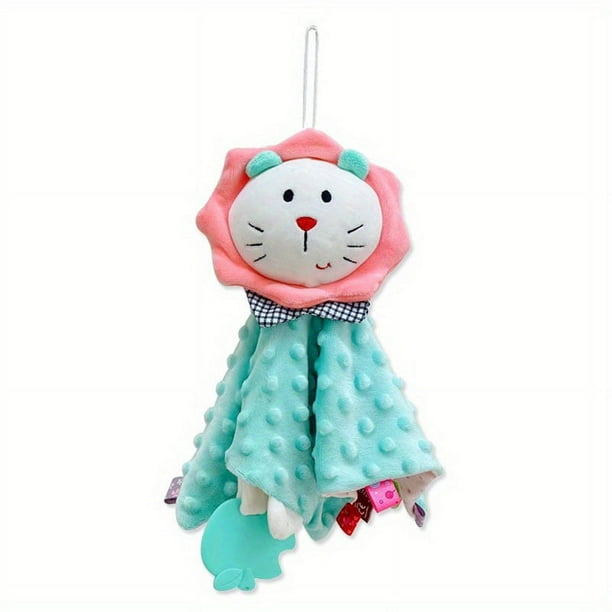 Baby Doudou Soother Towel Contrasting Color Animal Baby Soothes Puzzle Hand Puppet Sleeping Toy