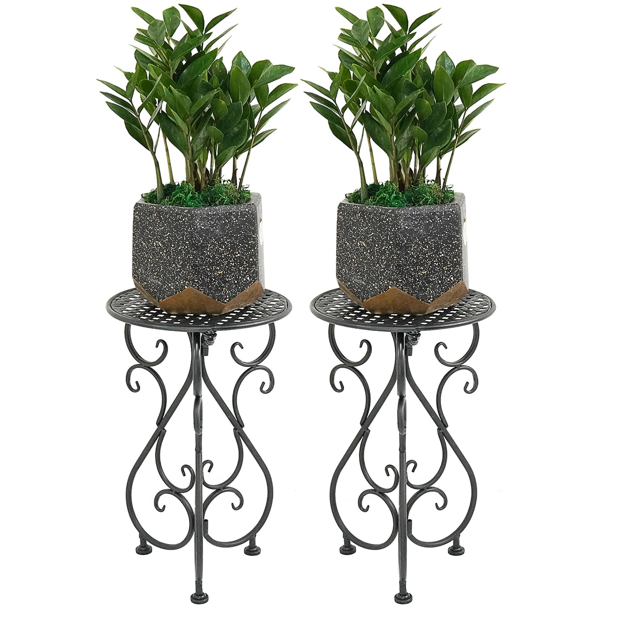 Soporte Para Plantas Nakupe De Metal, Paquete De 2 Unidades Para Macetas De 1 A 11 Pulgadas