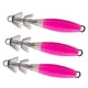 thumbnail image 5 of 3x Anzuelos Luminosos Para Calamar, Señuelos De Pesca Artificiales, Anzuelos De Metal Para Calamar, Color Rojo, 5 of 5