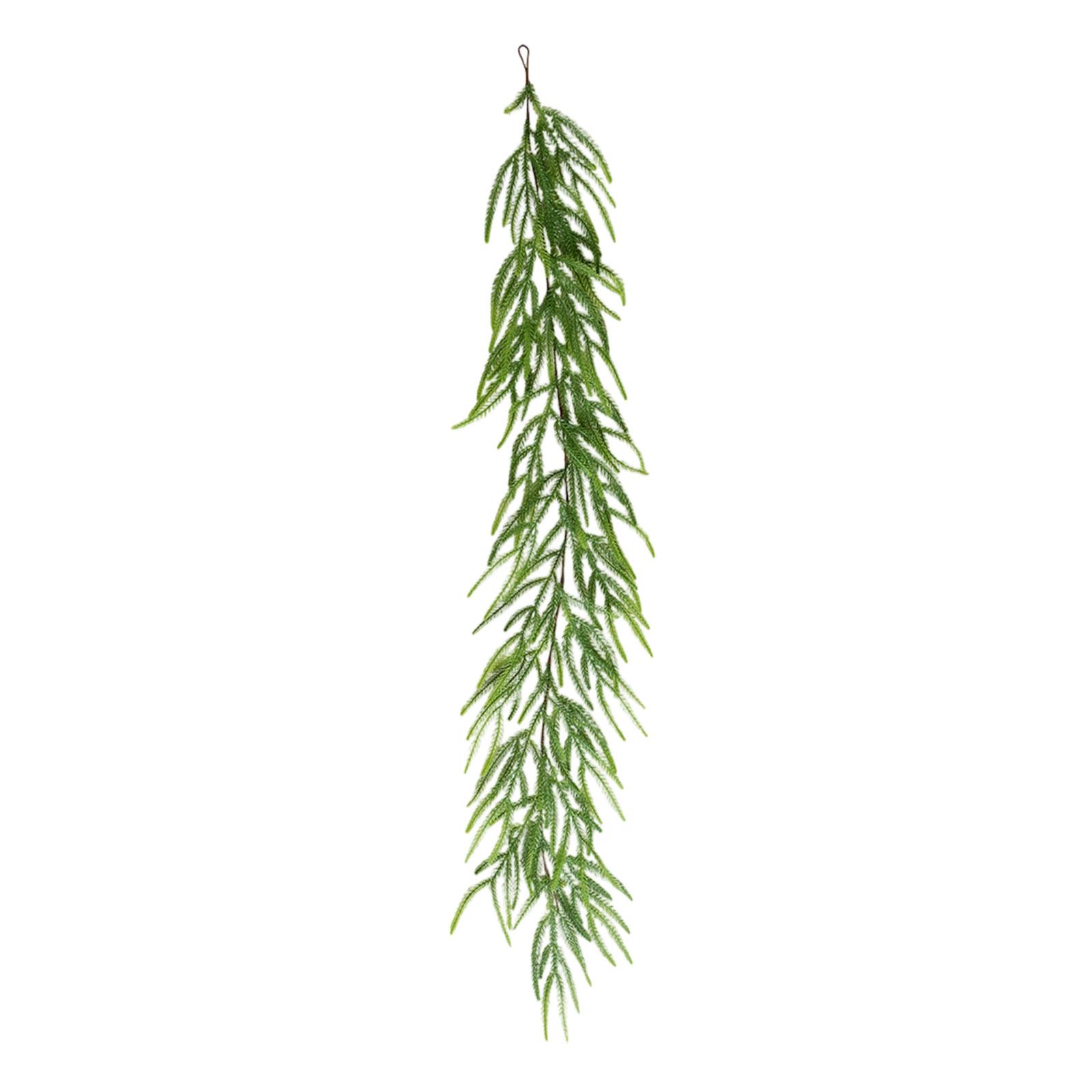 Magideal - Guirnalda De Pino Artificial, Guirnalda De Vegetación Navideña, 150 Cm, Decoración Navideña, Adorno Para Repisa De Chimenea, Para Colgar En Escaleras