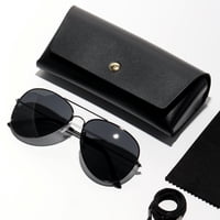 Polasup Lentes De Sol Un Par De Gafas Grises Anchas