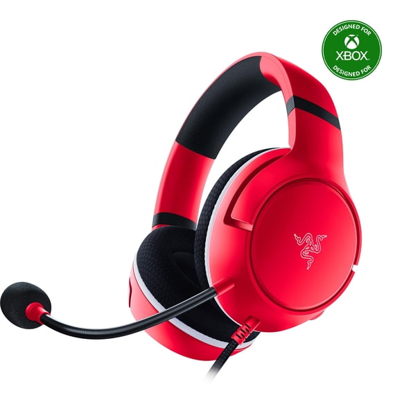 Auriculares Con Cable Kaira X Triforce 50 Mm Para Xbox Y Pc Color Rojo