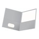 thumbnail image 1 of Carpeta Oxford con Dos Bolsillos de Papel Texturizado Tamaño Carta Gris, 1 of 3