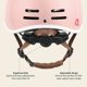 thumbnail image 4 of Casco de bicicleta Retrospec Remi para niños Blush de 49 a 53 cm con visera, 4 of 7