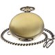 thumbnail image 2 of Reloj de bolsillo Realpoo de bronce con esfera romana de cuarzo y cadena desmontable, 2 of 9