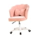thumbnail image 4 of Silla De Oficina Giratoria De Terciopelo Suave Para Escritorio, Muebles De Oficina, Sala De Lectura, Color Rosa Claro, 4 of 5