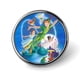 thumbnail image 1 of Peter Pan-Theme Round Button Badge: Premium Metal Construction, Ideal for High-End Events 2.8 cm, 1 of 6
