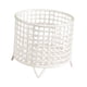 thumbnail image 3 of Cesta Redonda De Alambre De Metal, Cesta De Almacenamiento De Malla Resistente Para El Hogar, Lavandería, Inodoro, Color Blanco, 3 of 5