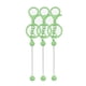 thumbnail image 2 of 3pcs Barras De Llavero Beadable Crafts Suministros De Cadena De Metal Kits Para Niños Green, 2 of 5