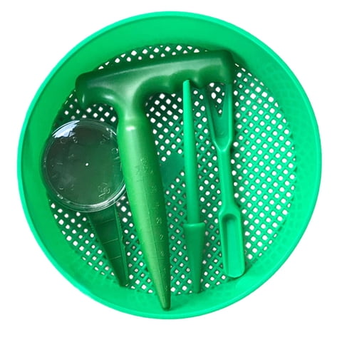 Ioensy - Tamiz De Jardín, Herramienta De Jardinería Verde, Tamiz De Jardinería Para Filtrar Piedra De Tierra, 5 Piezas